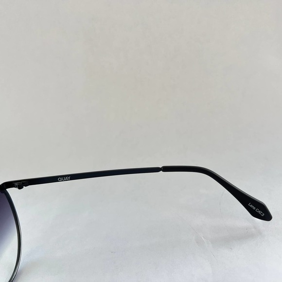 Quay Australia Dirty Habit Sunglasses Oversized Aviators Matte Black Fade main image 9